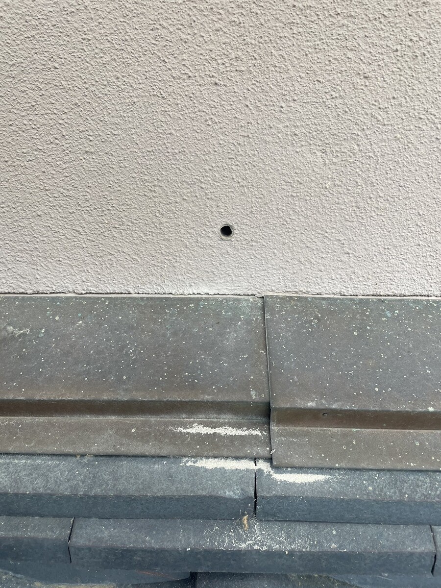 屋外外壁貫通箇所①