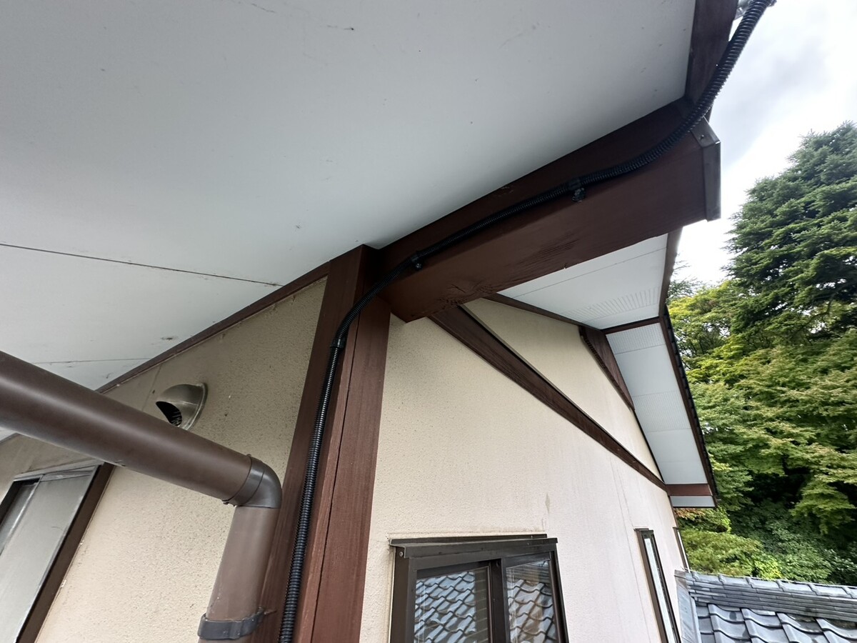屋外配線施工後①