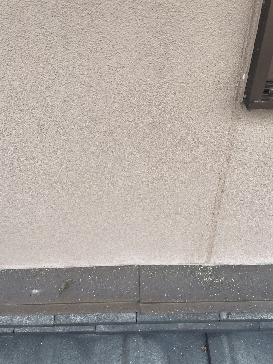 外壁貫通施工前