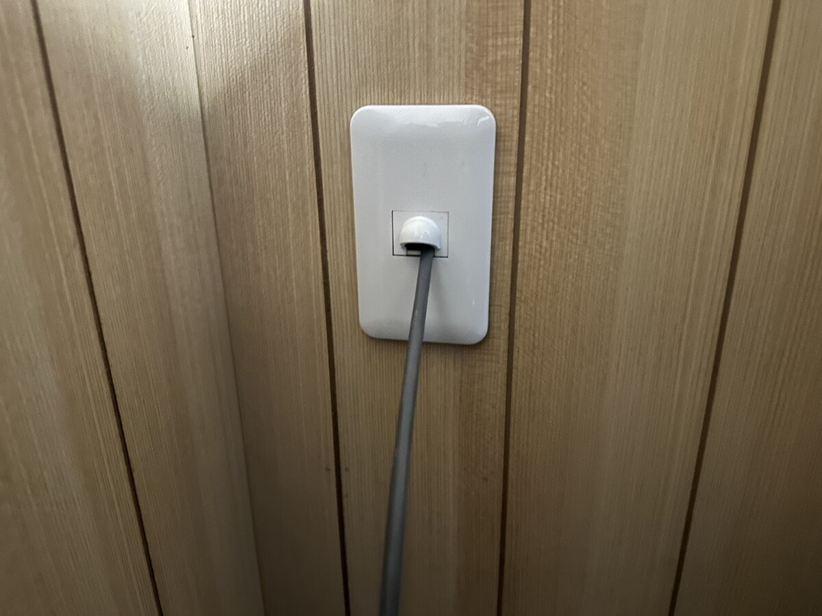 宅内貫通施工後