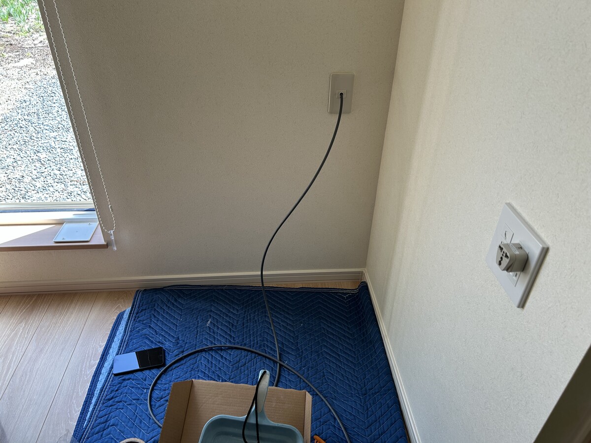 室内の配線完了